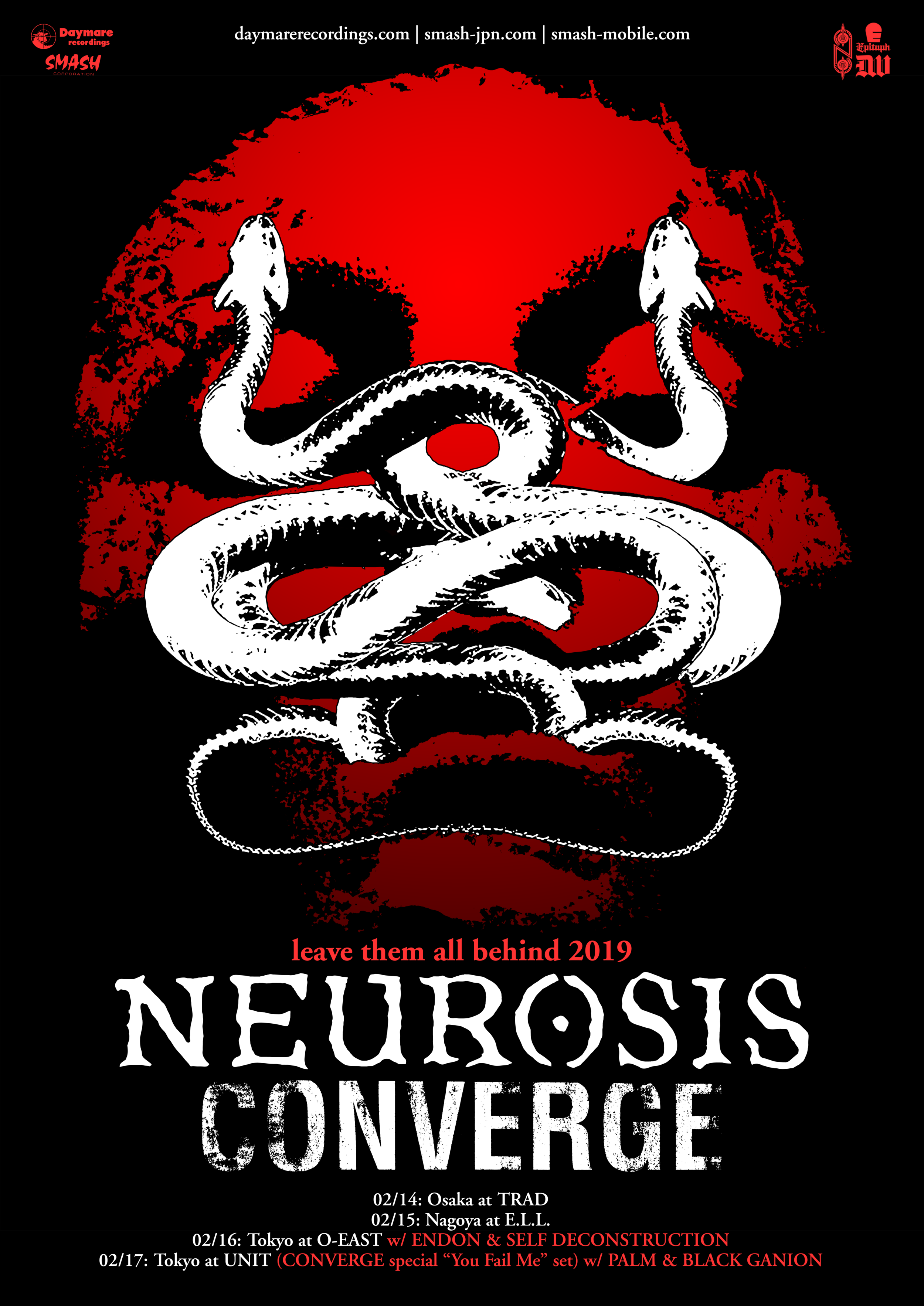 NEUROSIS Announces Leave Them All Behind 2019 Tour Of Japan With